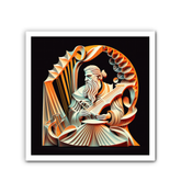 Close-up of Soul Train Groove canvas texture